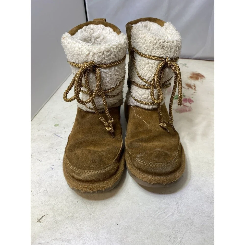 KOOLABURRA By UGG Kids Size 1 Boots Michon Short 1124110K Chestnut Brown